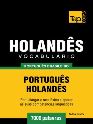 cover image of Vocabulário Português Brasileiro-Holandês